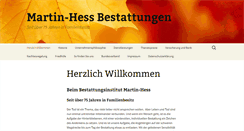 Desktop Screenshot of martin-hess-bestattungen.de