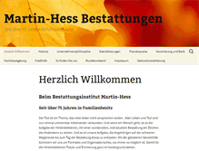 Tablet Screenshot of martin-hess-bestattungen.de